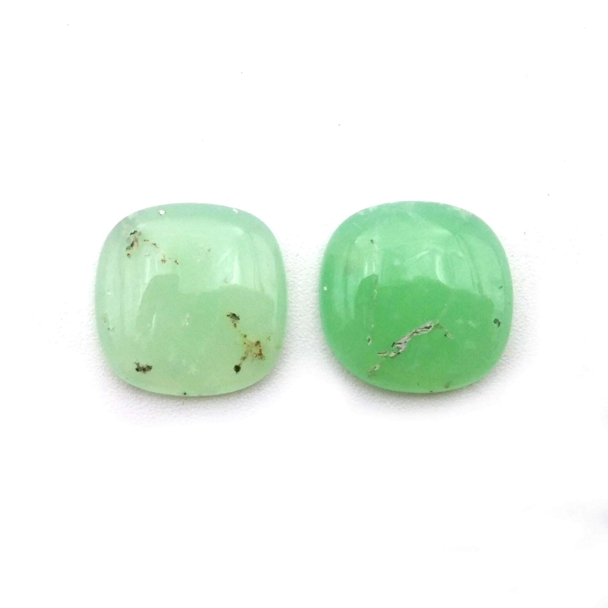 Chrysoprase Stone Cushion Cabochon   