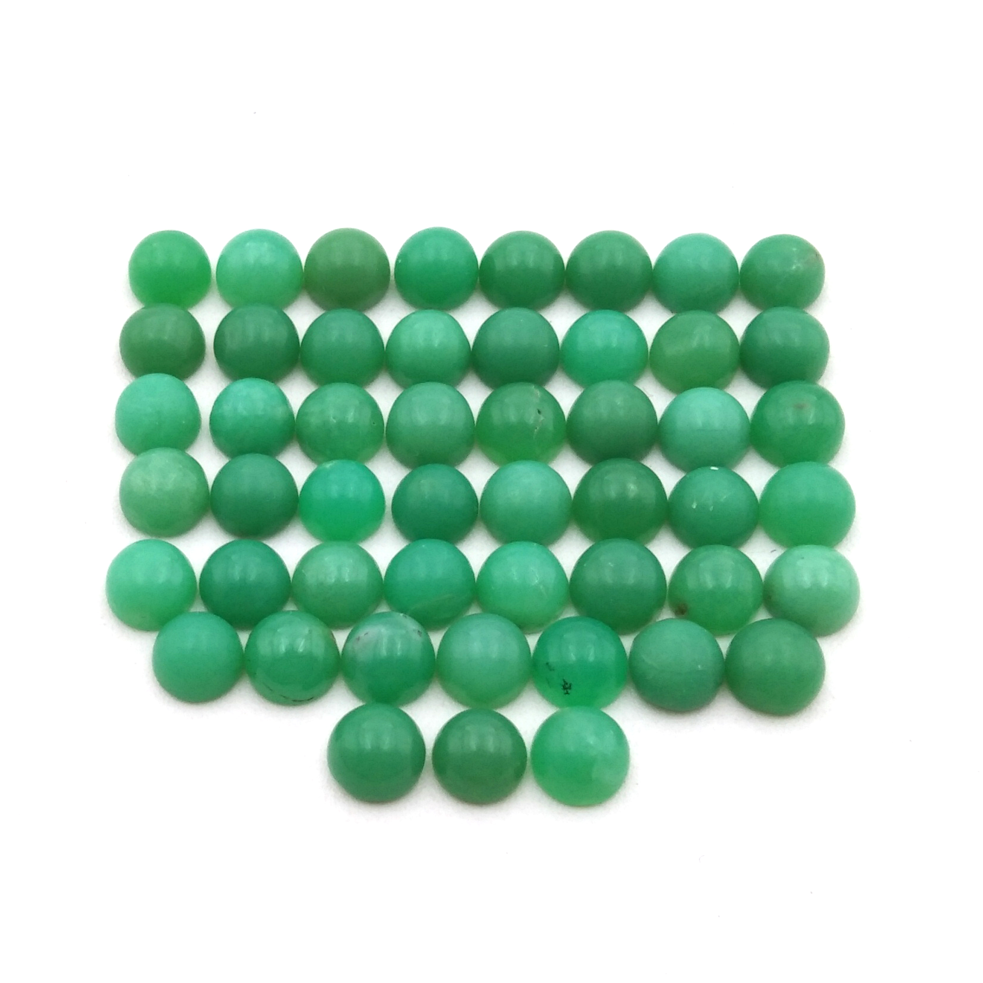 Chrysoprase Stone Round Cabochon   