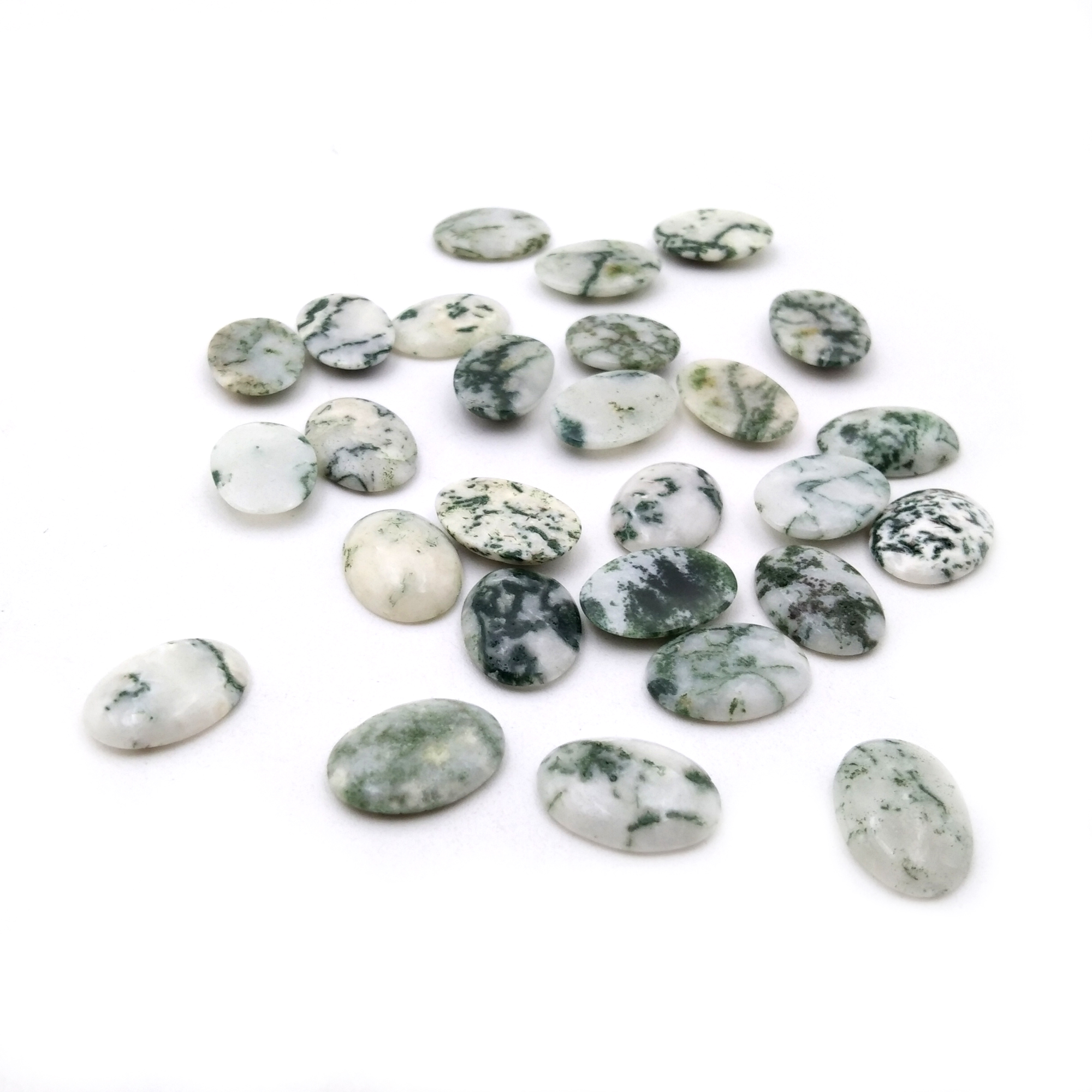 Green Zebra Oval Cabochon   