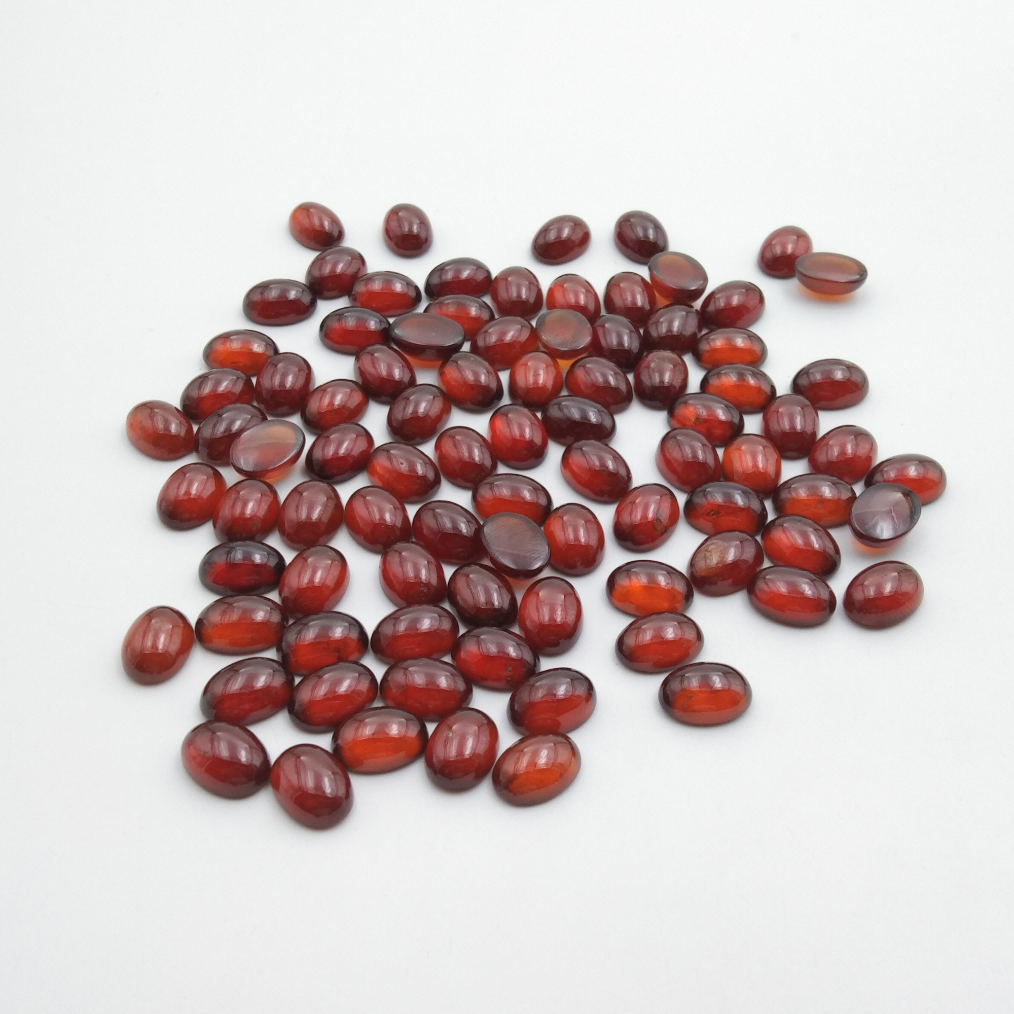 H. Garnet Oval Cabochon   