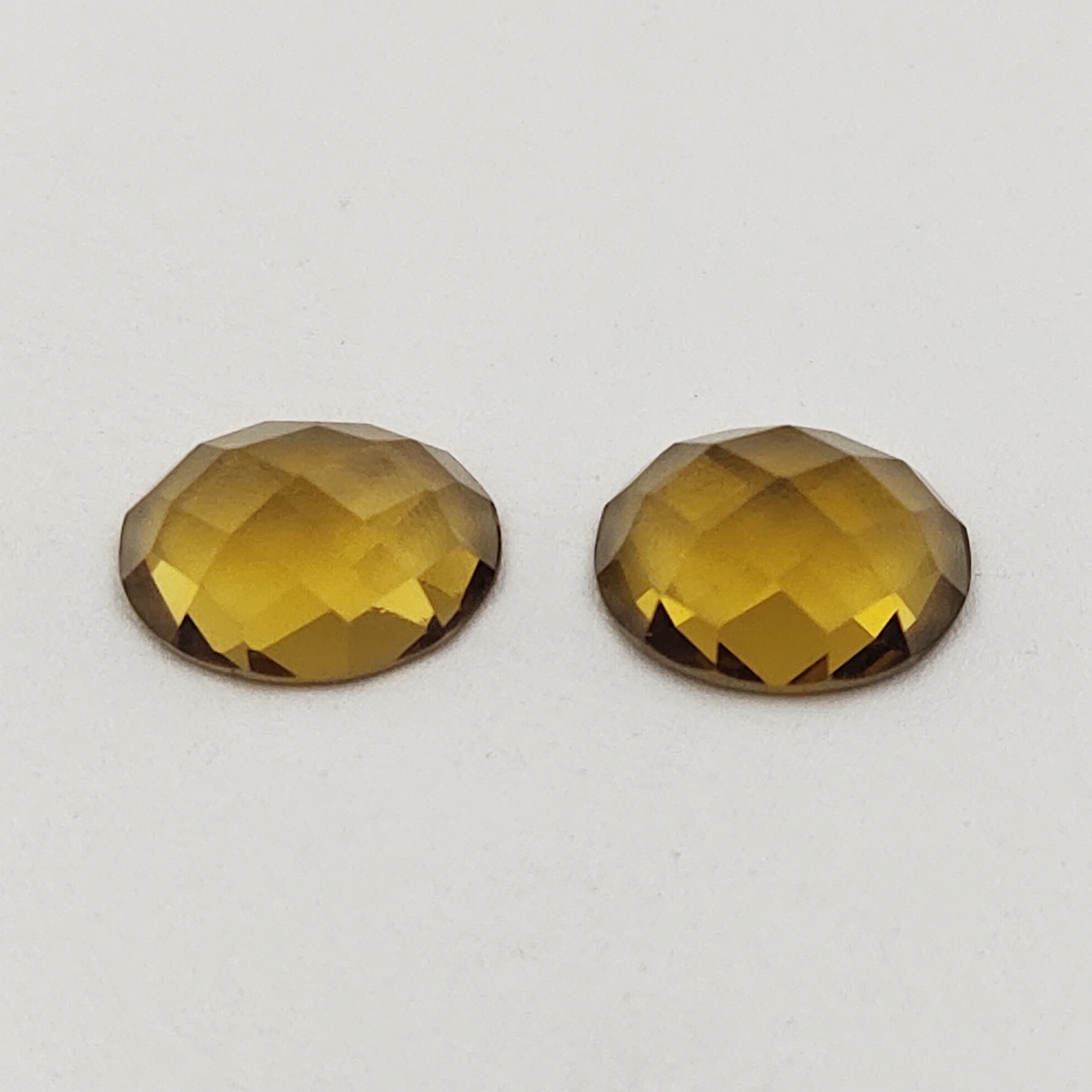 Honey Quartz Oval Rose Cut