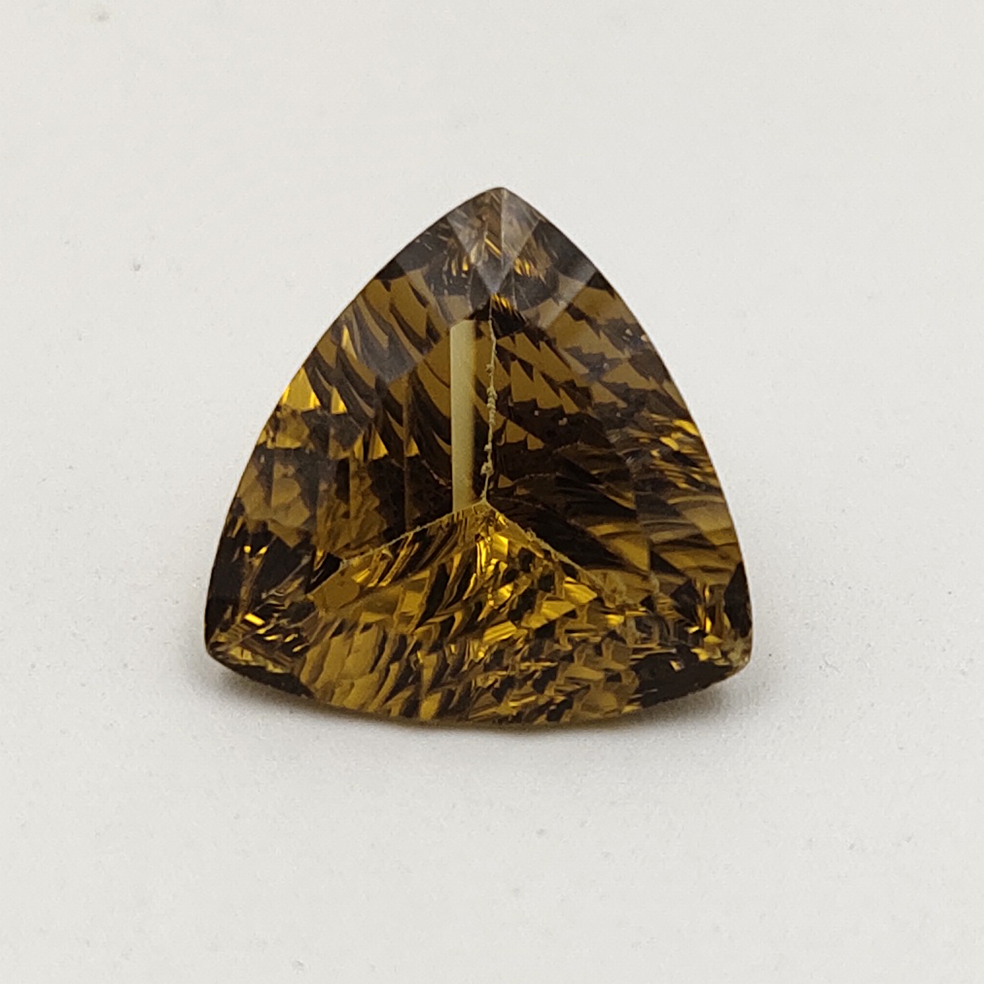 Honey Quartz Trillion Cut